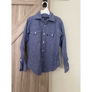 Brooks Brothers boys small chambray button down